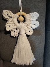 Makramee Engel,handgeknüpft