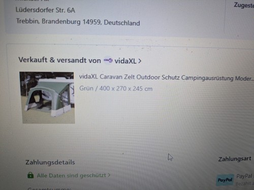 Vorzelt wohnmobil neu - vorzelt, cm