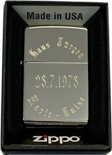 Zippo feuerzeug rundgravur - ,