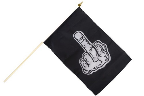 Stinkefinger schwarz