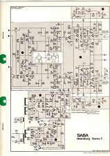 SABA Service Manual für Meersburg Stereo F