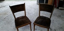 2 x ausgefallene Binsenstühle Binsen Stühle Buche Vintage 70er Jahre gebr.