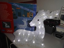 Konstsmide LED Acryl Figur Rentier liegend  Außen Timer