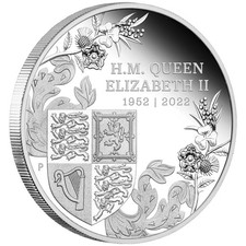 1 oz Silber Münze H.M. QUEEN