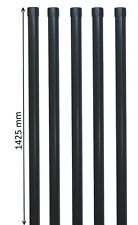 5 Zaunpfosten Zaunpfahl Pfosten für Gartenzaun Ø34 mm in grau anthrazit RAL 7016
