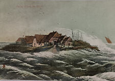 Ansichtskarte Hallig Oland im Sturm, 1907