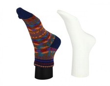 Dekofuß inkl Magnet weiß schwarz Dekobein Fuß für Socken Schaufensterfuß 