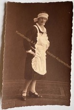 orig. Foto AK Dame Frau Beruf Hausmädchen um 1930 Würzburg 