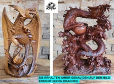 Drachen Skulptur Statue Massiv