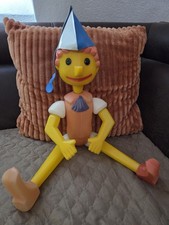 Pinocchio Burattino Buratino DDR Spielzeug Figur Puppe UDSSR Sowjetunion Plastik