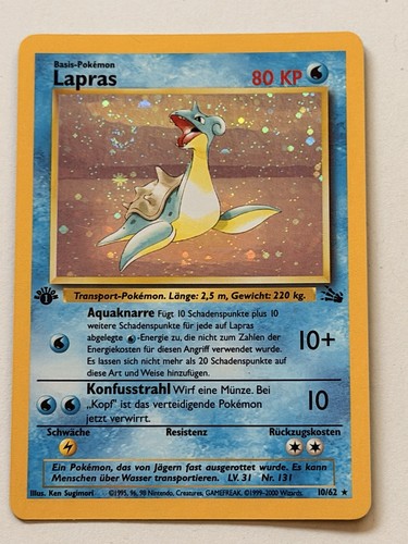 Pokémon karte lapras holo - karte,,