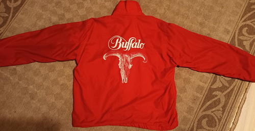 Buffalo jacke rot druckknopf - jacke,