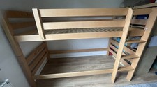 Hochbett (halbhoch), Vollholz, zum Jugendbett umfunktionierbar