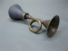 Messing Ballhupe Oldtimerhupe Tröte  20 cm  Durchmesser 6,5 cm Brass Taxi Hupe