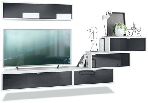 Wohnwand anbauwand fernsehwand - wohnwand,