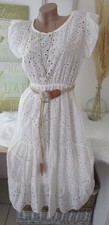 Italy Sommer Kleid Creme