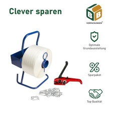 ALLES FÜR UMREIFUNG: Bandabroller Haspelspanner Umreifungsband Verschlussklemmen