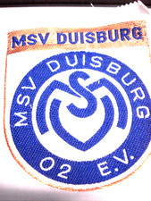 Stoff-Aufnäher mit Lurexfäden MSV Duisburg Fussball Fanartikel