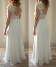 Neues, weißes Hochzeitskleid