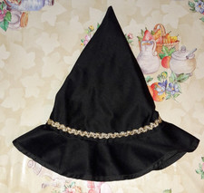 HEXENHUT KINDER Schwarz Halloween Karneval Fasching Hexen Kostüm ca. 34 cm