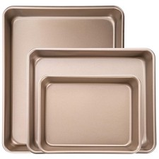 Rechteckige Antihaftbeschichtete Kohlenstoffstahl Ofenschalen für mehrere Schal