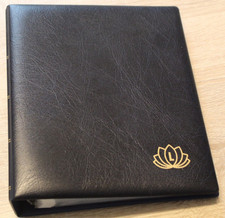 Lindner ETB-Album 5600-B  LOTOS SCHWARZ inkl. 50 Klarsichthüllen