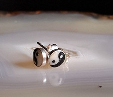 Ohrringe Silber 925 yin & yang
