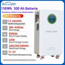Solar Stromspeicher 15kWh Speicher 48V PV Akku 300Ah LiFePO4 Lithium Batterie