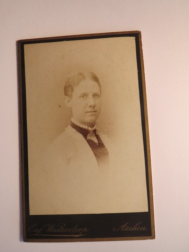 Aachen frau portrait cdv - aachen, /