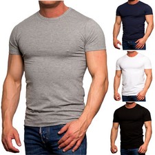 Jack & Jones Herren Shirt Basic O-Neck Rundhals Slim Fit T-Shirt schwarz NEU