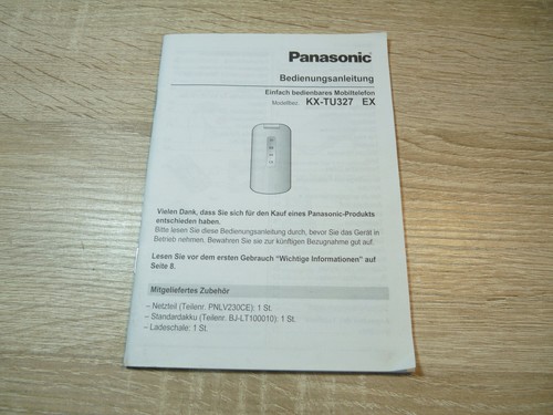 Panasonic bedienungsanleitung - panasonic,