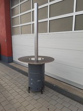 Feuertonne Stehtisch  Öl Fass  Partytisch