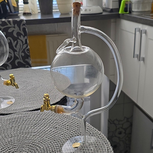 Mundgeblasene glas karaffe mit - mundgeblasene,