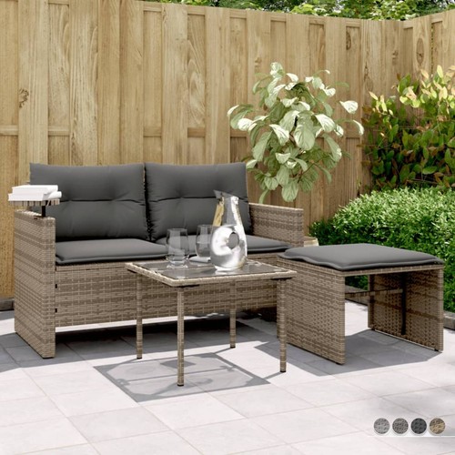 Tlg gartenset sofagarnitur - 3-tlg.gartenset,