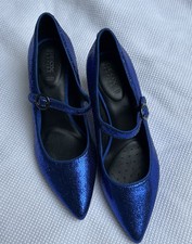 NEU - PUMPS Royal Blau Glitzer