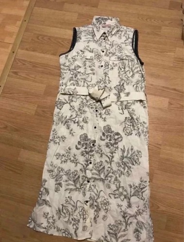 Twin set leinen langes kleid - leinen,