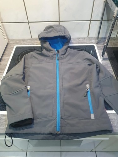 Grau türkise softshelljacke - grau/türkise,