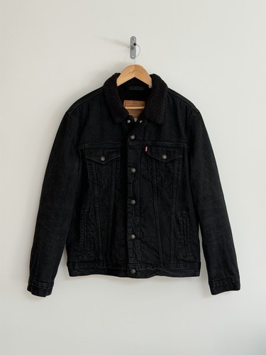 Levi sherpa trucker black - levi’s,