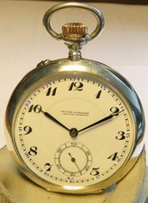 Original Präzisions Uhrenfabrik Glashütte Ernst Kasiske Herren TU 900 Silber