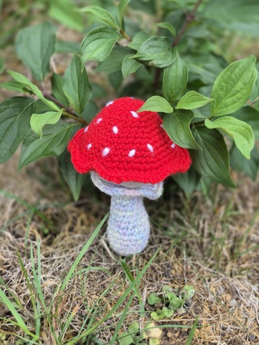 Pilz selbst gehäkelt