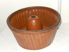  Alte große  Keramik Gugelhupf Form Backform rund Durchm oben ca 27 Höhe ca 13