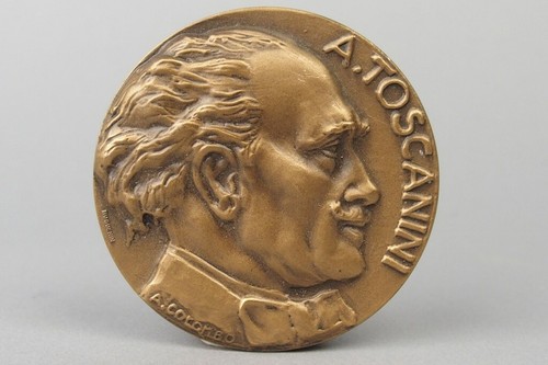 Bronze medaille a - bronze, a.toscanini