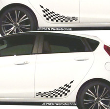 Racing Karo Flag Aufkleber