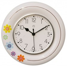 Funk-Küchenuhr Retro - Blumen