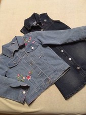 River Woods TCM Größe 110/116 Jeans Kleid Jacke bestickt 5-6Jahre Nr.K13