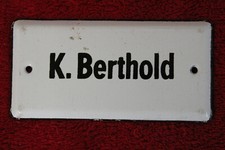 Antikes Emailschild 10 x 5cm