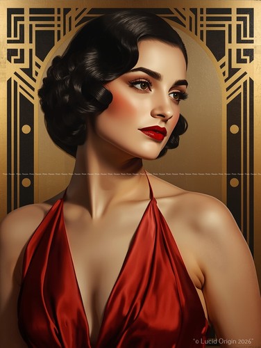 Foto frau art deco - foto,