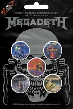 MEGADETH BUTTONSET BADGES SET