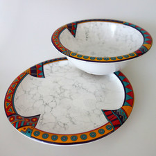 Wächtersbach Life Style Indian Summer 1x Kuchenteller 1x Salatschale / Müsli