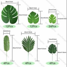 60pcs Palmwedel Kunstpalmen